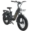 Figoo City 1000W 48V15AH Fat Tire Bike pliable à haute vitesse 45 km / h Bicycle électrique pour hommes et femmes