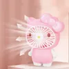 Portátil Pessoal de Mini Fãs de Mini Fãs USB Canela Cinnâmola Kuromi My Melody Summer Summer Refrige