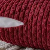 クッション/装飾的な赤いスローカバー18x18インチカウチカバー農家ソフトコーデュロイボーホーホームスプリングクッションベッドソファリビングルーム