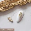 10pcslot 3D Drop Love Oval Alloy Nail Art Zircon Pearl Crystal Metal Manicure DIY Nails Accesorios Supplies Decorations Charms 240426