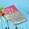 Dekorativa blommor 15st 1,7 m silver nylon strumpmaterial diy högdensitet siden gör simulering handgjorda ronde blomma