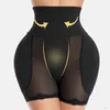 Bodysuit shapewear yastıklı kalça popo kaldırıcı külot yüksek bel eğitmeni kadın karın kontrol vücut şekillendirici kalça arttırıcı uyluk zayıflama 240426