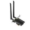 Karty Wi -Fi 6e AX3000 WiFi adapter Tri Tri Band 2,4G/5G/6G Desktop PCIE bezprzewodowa obsługa karty sieciowej 5.2 Bluetooth na PC Win 10/11