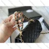 Designer bags 2024CHA Familys internet celebritys Fashion casual pearl chain bag new womens Bag with stone pattern crocodiles pattern shoulder cross Womens bag