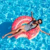 Aufblasbarer Donut Schwimmring Riese Pool Float Sommer Outdoor Aktivitive Strand Party Schwimmbad aufblasbare Matratze Wasser 240426