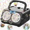 Automatische Bubble Machine Upgrade Bubble Blower mit 2 Fans50000 Blasen pro Minute Blasen für Kinder tragbare Blasenhersteller 240416