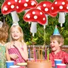 Décoration de fête Fée boisé Ballon de champignons rouges ballons de la plante forestière