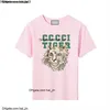 23New Childrens T-shirt Trend Cartoon Tiger Pattern Brand Luxury Bambini Abbigliamento Fresco Ragazzi Brassa Girl CHD2310194 Esskids