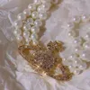 Designer smycken hänge halsband koreansk version uppsättning med diamantpärlarmband + halsband multi-lagers planet halsarben kedja (kvinnlig) mors dag gåva