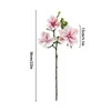 Fiori decorativi 3heads ramo di fiori magnolia artificiale per casa decorazione soggiorno finto seta per matrimoni simulazione bouquet