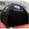 Tenda a cupola di ragno gonfiabile all'aperto all'ingrosso tenda evento nero giocattolo gazobe con 2 pareti trasparenti dimensioni e colore personalizzati
