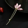 Spille avanzate pin di spille da fiore di loto avanzate per donne ragazze per latichetta per latichetta per latichetta per perno di moda giapponese Regalo