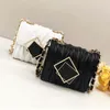 Shoulder Bags Women's Bag Luxury Solid Fold Metal Buckle Messenger Fashion Chain Small Square Simple Casual Ladies Handbag