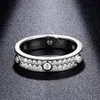 925 argent sterling en argent complet Moisanite Diamond Rings 18k blanc rose rose plaqué bijoux de bague Moissanite pour hommes femmes beaux cadeaux