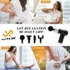 JXP Massagem Gun LCD Bateria Muscle Pesh Massager Relax Relax Vibração Alívio de Alta Frequência Esporte Massag Profundo de Tecido Defino 240422