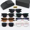 Occhiali da sole designer di alta qualità uomini donne pardd lettera di lusso a cornice piena vacanza occhio solare per occhiali polarizzati occhiali di protezione Uv400 con scatola