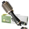 Curling Irons 3 In 1 Hair Dryer Brush One Step Blow Blower Luchtstyling Negatieve ionengrens Curler Comb 221203 Drop Delivery Dhnum