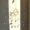 Décorations de jardin Crystal Suncatcher Rainbow Light Catcher Fenêtre de jardin décoration Moon Sun Catcher Crystal Wind Chime Sunging Suncatcher Prism