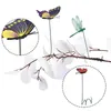 Décorations de jardin Dragonfly Stakes Yard Art Outdoor 3D Simulation décorative Stakes Yard Plant Plant Decor Stick Flower Pot Garden Decoration