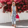 Frauen Jeans schlank Frauen Damen Damen Jungenuit Reine Farbe gewaschene gerissene Hosen Frühling und Herbst Mode Workwear Style Bodysuit