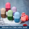 Ferramentas de molde de cubo de gelo de silicone para beleza e cuidados com a pele Silicone Face Ice Roller