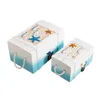 Jewelry Pouches 2Pcs Creative Mediterranean Wooden Storage Box Desktop Decoration Ornament For Office