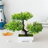 Искусственные пластиковые растения Bonsai маленькие деревья горшок поддельный растительный сад