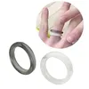 Bandringe 2pcs Harz Ring Mini ästhetischer Acrylring für Frauen Teenager und Mädchen stapelbarer Ring Q240427