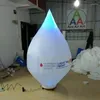 Decorazione per la decorazione a led gocce d'acqua gonfiabile coni con logo Vengono la base di illuminazione e il telecomando