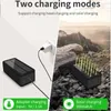 Mobiltelefon Power Banks 100000mAh Power Bank Magnetic Wireless Super Fast Charge 2.1A Solar Charging 4USB PowerBank för Xiaomi iPhone15 Portable Battery J240428