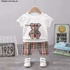 Baby Kids Designer Boy Ubrania Zestaw T-shirt Szorty Toddler Casual Clothing Kidsit Tracksuit Child Boys Cartoon 2pcs Zestaw