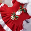 Dog Apparel Warm Holiday Santa Costume For Dogs Soft Lovely Festive High Quality Claus Unique And Cute Thickened