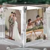 Fournitures de fête Boîte de carte de mariage en acrylique Enveloppe transparente avec cadeau de cadre photo pour la décoration de réception