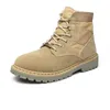 Boots 2024 Men's Retro British Style High-top Shoes Short Tooling Trend Men