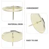 Bandlers 4 pcs Garland Holder simple Table moderne décortick Base de fer métal métal.