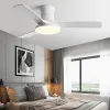 Ventilador de teto de piso baixo leve Black Americans ABS FAr de teto da lâmina com luz e controle Restaurante interno Fan Electric 110V220V