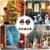 Figurines décoratifs ornements pour chiens pour Noël 2d acrylique dck-tache 7pcs amusants cadeaux de vacances suspendus accessoires de maison