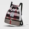 Rucksack Kordellaufsportrucksäcke gestreifte Reisetaschen für Frauen Männer Umhängetasche elastischer wasserdichtes Fitnessstudio Rucksack Pack