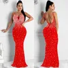 أزياء Womens Rhinestone Nightclub Sexy Strap Sleveless Dress 753