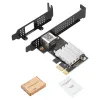 Карты Intel i225V3 Game PCIe Card 2500 Мбит / с Gigabit Network Card 10 100 1000 Мбит / с RJ45 Проводной компьютер PCIE 2.5G Adapter LAN LAN