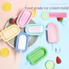 Formy do pieczenia DIY Ice Maker Homemade Popsicle Tray Silikonowy krem