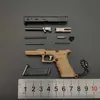 Toys des armes à feu 1 3 G17 Modèle de pistolet Métal G17 Mini jouet arme détachable DIY SEMI-ALLOY KEYCHAIN PENDANT Ornements Childrens Toy T240428
