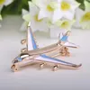 Brooches Cute Exquisite Airplane Brooch Fashion Alloy Badge Mini Creative Pin Jewelry