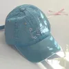 Visors Corée Kawaii Baseball Hat de denim Tissu de diammasse Femmes diamants diamants