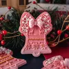 Moldes Novo Christmas Bell Flip Sugar Biscuit Molds Cutter de biscoito de vento e bolo de carimbo Decoração Diy Mold Baking Tool Tool