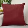 Cuscino/decorativo vino rosso velluto copri cuscini per le casse a quadri 45x45 decorazioni per la casa nordica per i cuscini di divani