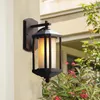 Wall Lamps American Industrial Retro Lamp Die-Cast Aluminum Glass Lampshade Outdoor Restaurant Nordic Bar Aisle Light