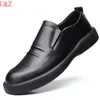 Casual schoenen Fashion Business Low Top Men's Echte kalfsleer Slip op mannelijke jurk superieure kwaliteit