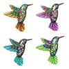 Decorações de jardim Arte de ferro Hummingbird Hardware Handicraft Pingente Metal Wall Art Decor Decoração de jardim Decoração de casa Arte da parede Hang Fence Farmhouse