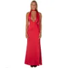 Summer New Product Hanging Neck Tie V-neck for Women's Fashion, Elegance, Sexy Spicy Girl, Open Back Long Dress F42849